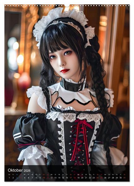 Produktbild: Anime-Girls - Japanische Kawaii-Sch&ouml;nheiten im Anime-Stil (Wandkalender 2026 DIN A2 hoch), CALVENDO Monatskalender