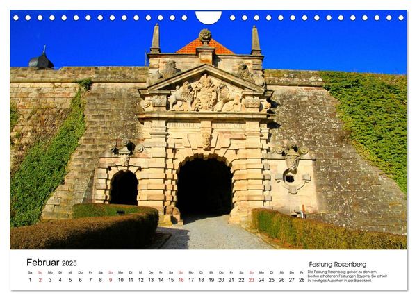 Deutschlands Burgen - besondere Burgen und schöne Schlösser (Wandkalender 2025 DIN A4 quer), CALVENDO Monatskalender