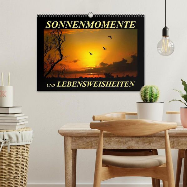 Produktbild: Sonnenmomente und Lebensweisheiten (Wandkalender 2026 DIN A3 quer), CALVENDO Monatskalender