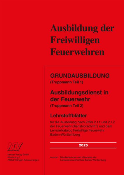 Grundausbildung (Truppmann Teil 1) Ausbildungsdienst in der Feuerwehr (Truppmann Teil 2), Paperback von , Neckar-Verlag GmbH, 978-3-7883-8964-2