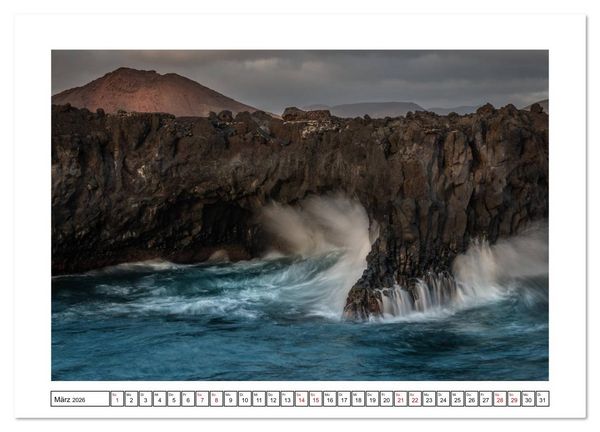 Produktbild: Lanzarote - Naturwunder im Atlantik (Wandkalender 2026 DIN A4 quer), CALVENDO Monatskalender