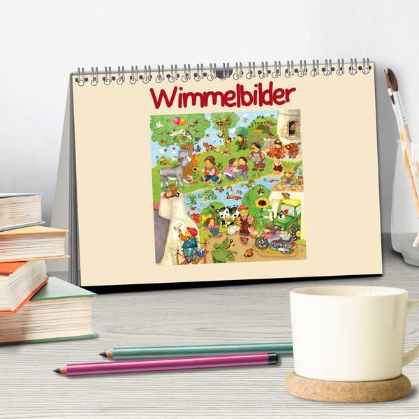 Produktbild: Wimmelbilder (Tischkalender 2026 DIN A5 quer), CALVENDO Monatskalender