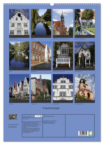 Produktbild: Friedrichstadt (Wandkalender 2026 DIN A2 hoch), CALVENDO Monatskalender