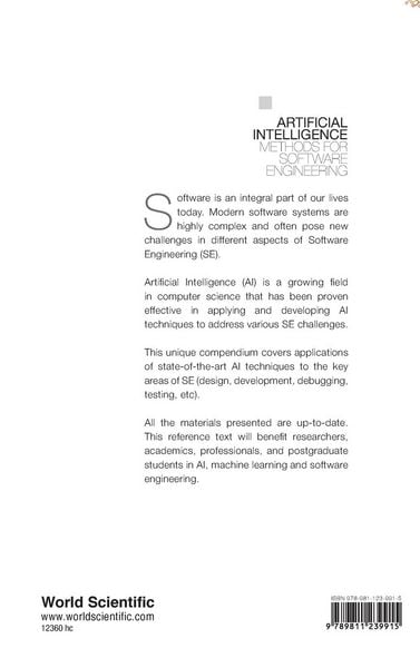 Produktbild: Artificial Intelligence Methods For Software Engineering