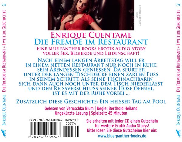 Produktbild: Die Fremde im Restaurant | Erotik Audio Story | Erotisches Hörbuch Audio-CD
