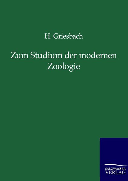Produktbild: Zum Studium der modernen Zoologie
