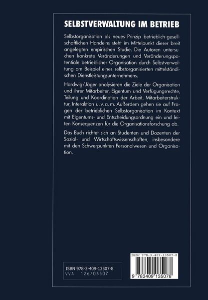 Produktbild: Selbstverwaltung im Betrieb