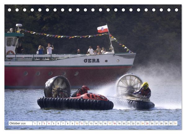 Produktbild: Hovercraft Formel 1 Weltmeisterschaft (Tischkalender 2026 DIN A5 quer), CALVENDO Monatskalender