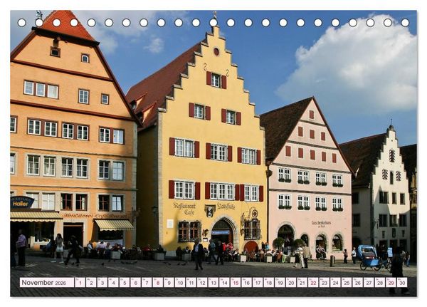 Produktbild: Romantisches Rothenburg ob der Tauber (Tischkalender 2026 DIN A5 quer), CALVENDO Monatskalender