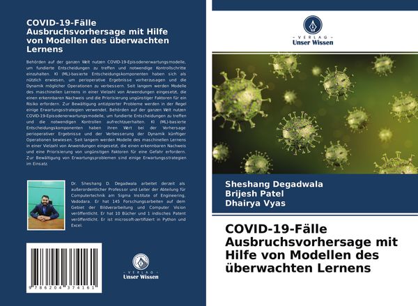 Produktbild: COVID-19-F&auml;lle Ausbruchsvorhersage mit Hilfe von Modellen des &uuml;berwachten Lernens