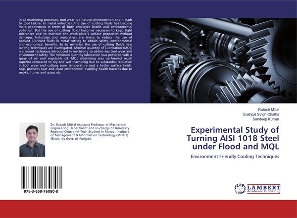 Produktbild: Experimental Study of Turning AISI 1018 Steel under Flood and MQL