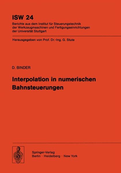 Produktbild: Interpolation in numerischen Bahnsteuerungen