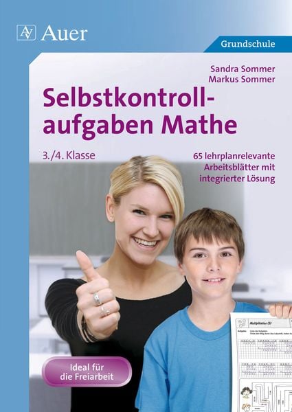 Produktbild: Selbstkontrollaufgaben Mathe f&uuml;r die 3.-4. Klasse