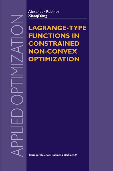 Produktbild: Lagrange-type Functions in Constrained Non-Convex Optimization