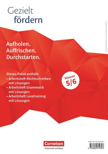 Gezielt fördern - Lern- und Übungshefte Deutsch - 5./6. Schuljahr, Set von , Cornelsen Verlag, 978-3-06-061030-3