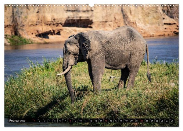 Produktbild: Sambia "Das wirkliche Afrika" (hochwertiger Premium Wandkalender 2026 DIN A2 quer), Kunstdruck in Hochglanz