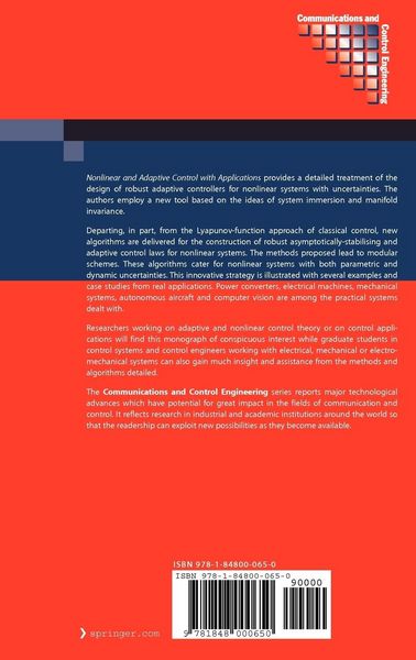 Produktbild: Nonlinear and Adaptive Control with Applications