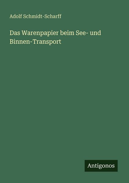 Produktbild: Das Warenpapier beim See- und Binnen-Transport