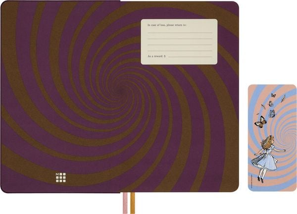 Produktbild: Moleskine Alice im Wunderland Notizbuch limitierte Ausgabe, L/A5, blanko, fester Einband