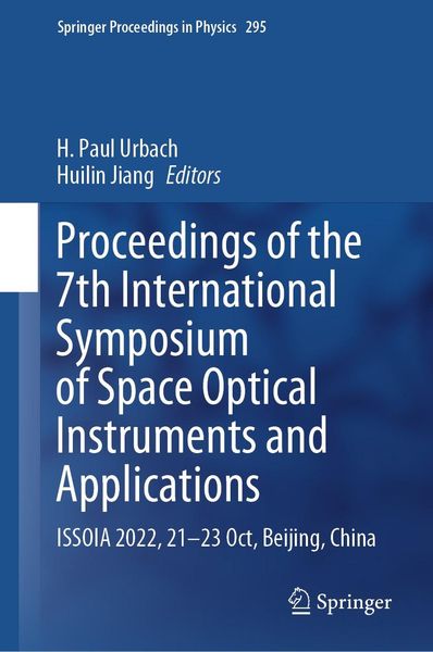 Produktbild: Proceedings of the 7th International Symposium of Space Optical Instruments and Applications