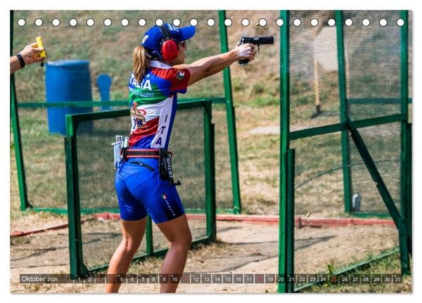 Produktbild: IPSC - Dynamischer Schie&szlig;sport (Tischkalender 2026 DIN A5 quer), CALVENDO Monatskalender