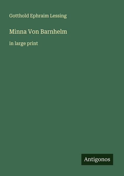 Produktbild: Minna Von Barnhelm