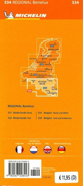Produktbild: Michelin Belgien Süd