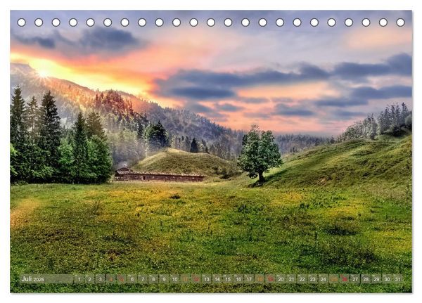 Produktbild: Idyllische Landschaften am Tegernsee (Tischkalender 2026 DIN A5 quer), CALVENDO Monatskalender