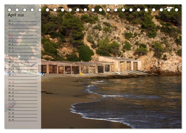 Produktbild: Zauberhaftes Ibiza - Terminplaner (Tischkalender 2026 DIN A5 quer), CALVENDO Monatskalender