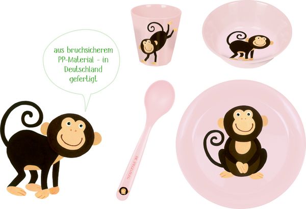 Produktbild: Geschirr Geschenkset Affe - Freche Rasselbande