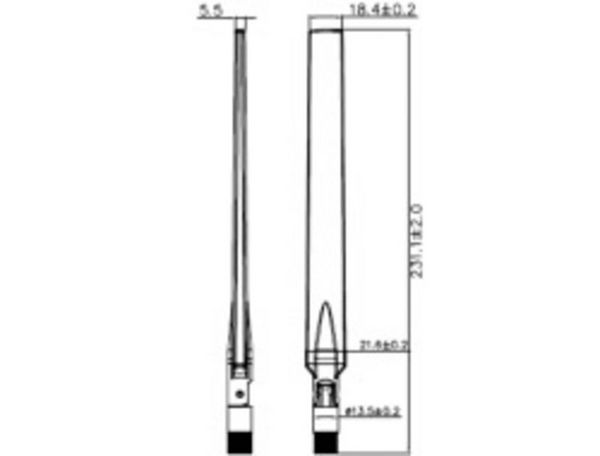 Produktbild: Delock 88913 88913 WLAN Stab-Antenne 7 dB 2.4GHz, 5GHz