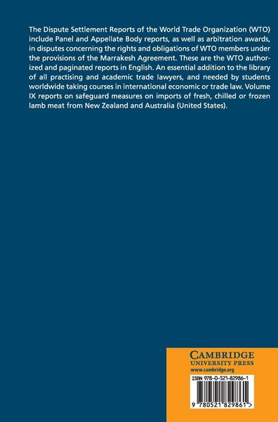 Produktbild: Dispute Settlement Reports 2001