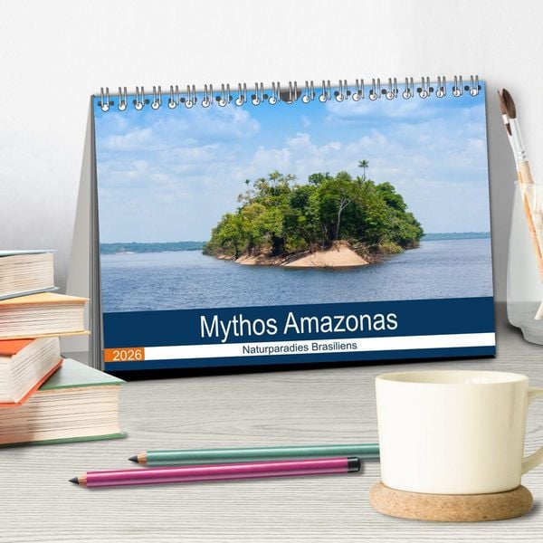 Produktbild: Mythos Amazonas - Naturparadies Brasiliens (Tischkalender 2026 DIN A5 quer), CALVENDO Monatskalender
