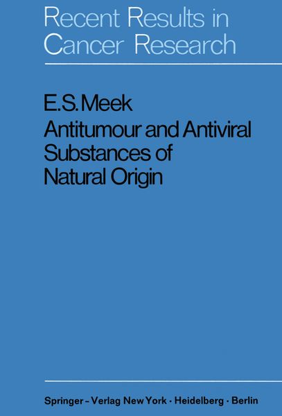 Produktbild: Antitumour and Antiviral Substances of Natural Origin