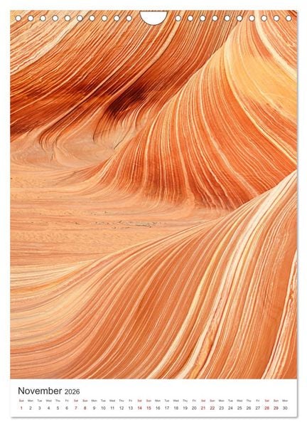 Produktbild: Paria Canyon The Wave (Wall Calendar 2026 DIN A4 portrait), CALVENDO 12 Month Wall Calendar