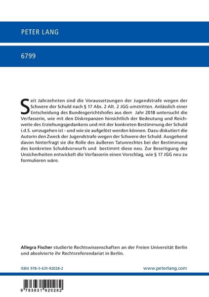 Produktbild: Die Rolle des &auml;u&szlig;eren Unrechtsgehaltes der Tat bei der Auslegung der &bdquo;Schwere der Schuld&ldquo; i.S.d. &sect; 17 Abs. 2 Alt. 2 JGG