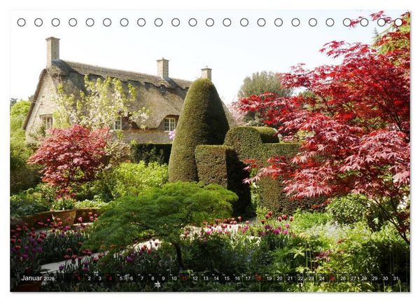 Produktbild: Schl&ouml;sser und G&auml;rten in England (Tischkalender 2026 DIN A5 quer), CALVENDO Monatskalender