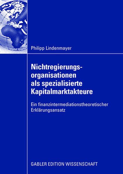 Produktbild: Nichtregierungsorganisationen als spezialisierte Kapitalmarktakteure