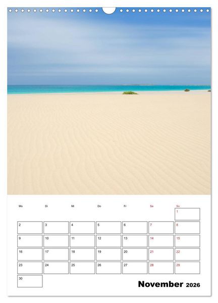 Produktbild: Boa Vista - die &bdquo;Perle&ldquo; der Kapverden (Wandkalender 2026 DIN A3 hoch), CALVENDO Monatskalender