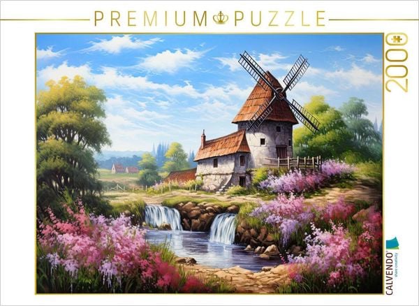 Produktbild: CALVENDO Puzzle Windm&uuml;hle im Fr&uuml;hling | 2000 Teile Lege-Gr&ouml;&szlig;e 90x67cm Foto-Puzzle f&uuml;r gl&uuml;ckliche Stunden