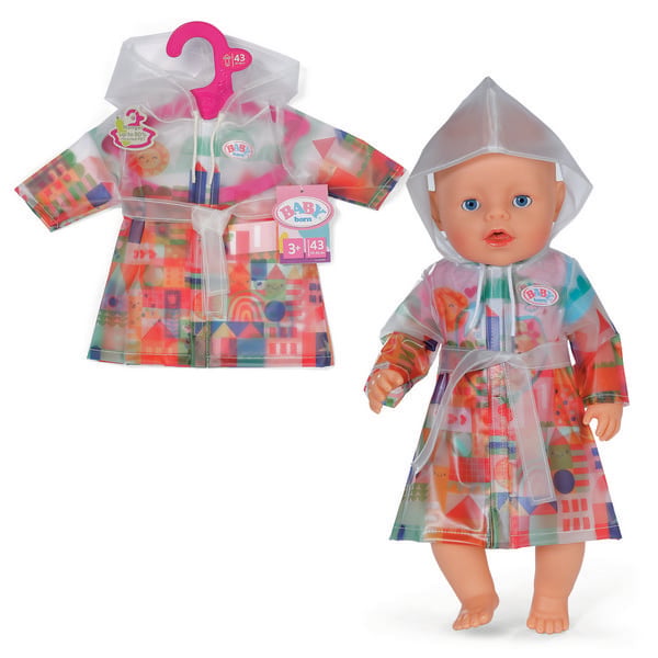 Zapf Creation Puppenkleidung BABY born Regenmantel Größe 43cm