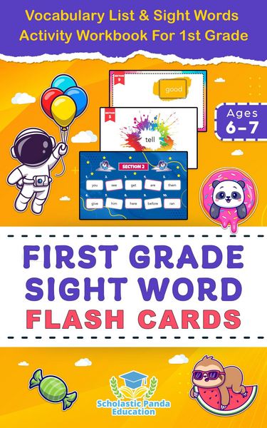 Produktbild: First Grade Sight Word Flash Cards (Elementary Books for Kids)