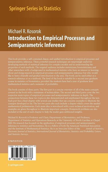 Produktbild: Introduction to Empirical Processes and Semiparametric Inference