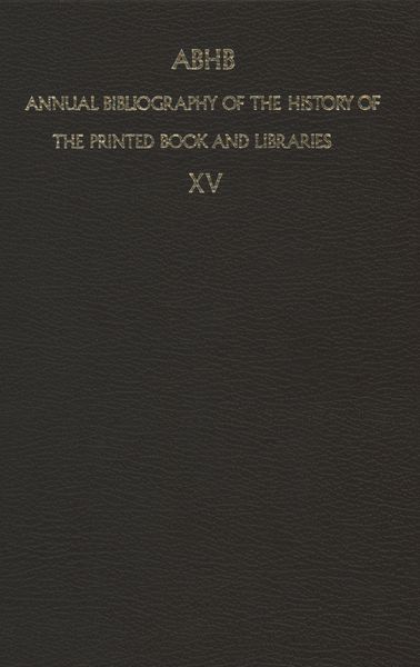 Produktbild: Annual Bibliography of the History of the Printed Book and Libraries