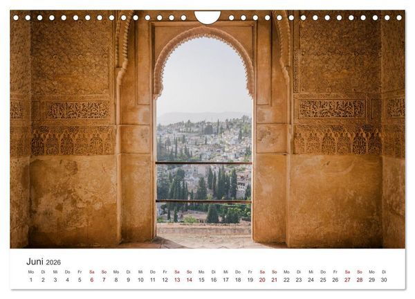 Produktbild: Spanien - Ein wundervolles Land mit viel Sonnenschein. (Wandkalender 2026 DIN A4 quer), CALVENDO Monatskalender