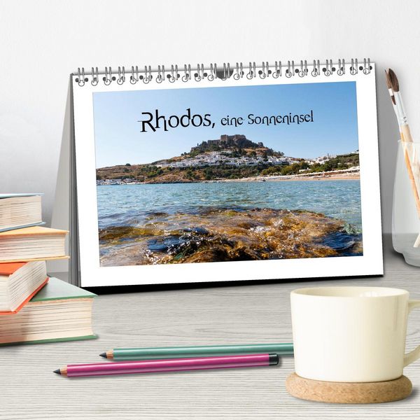 Produktbild: Rhodos, eine Sonneninsel (Tischkalender 2026 DIN A5 quer), CALVENDO Monatskalender