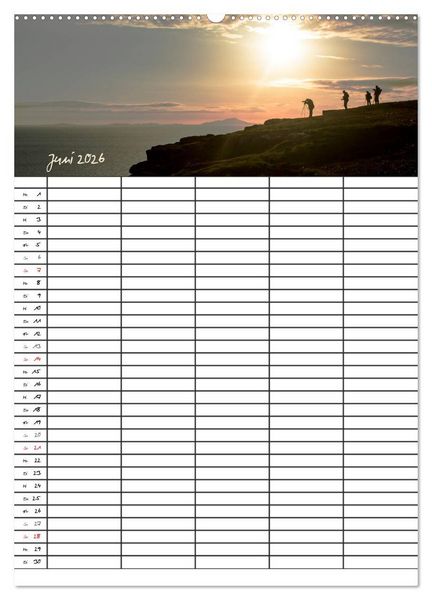 Produktbild: Isle of Skye - Schottlands Inseln - Familienplaner (hochwertiger Premium Wandkalender 2026 DIN A2 hoch), Kunstdruck in Hochglanz