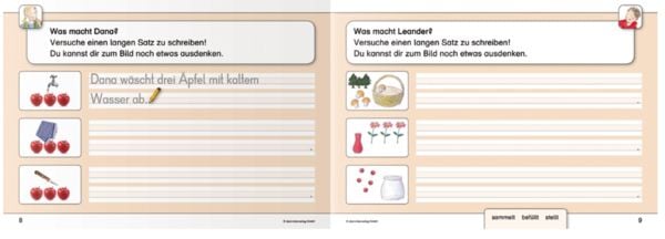 Produktbild: Ich kann Sätze schreiben Teil 1 und 2 im Set - Schülerarbeitshefte für die 1. und 2. Klasse