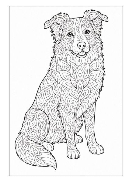 Produktbild: Mandala Malbuch Hunde f&uuml;r Kinder ab 8 Jahren mit 50 sch&ouml;nen Ausmalbildern