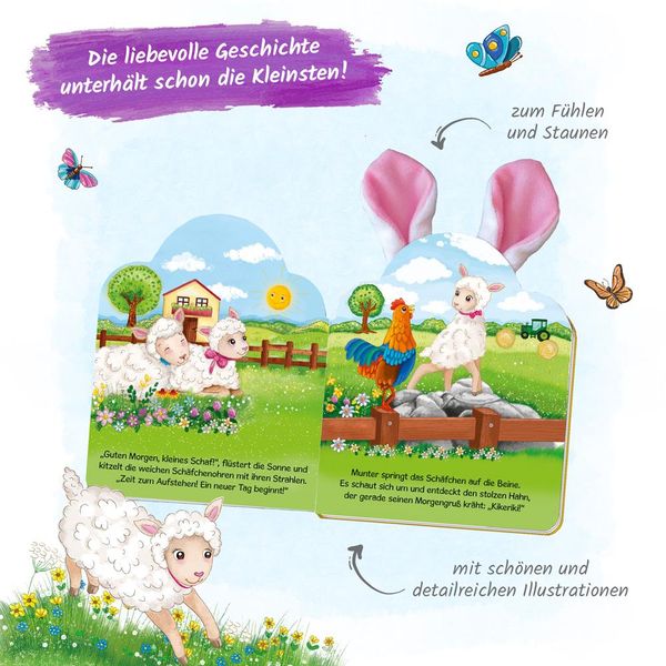 Produktbild: Tr&ouml;tsch Das kleine Schaf Kinderbuch mit Pl&uuml;schohren